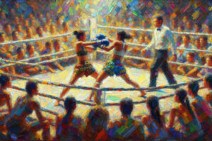 A pro-fighter in Thailand